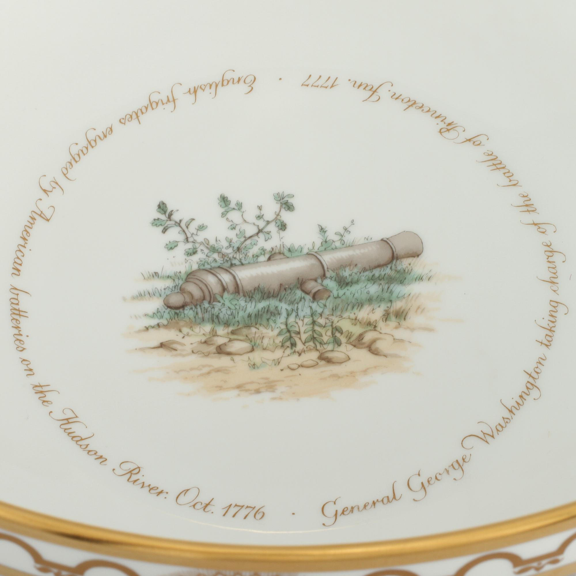 SKÅL, porslin, Amerikanska frihetsskriget, Royal Copenhagen, numrerad 1891/2500.