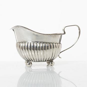 A Swedish silver cream jug, mark of Johan Malmstedt, Gothenburg 1815.
