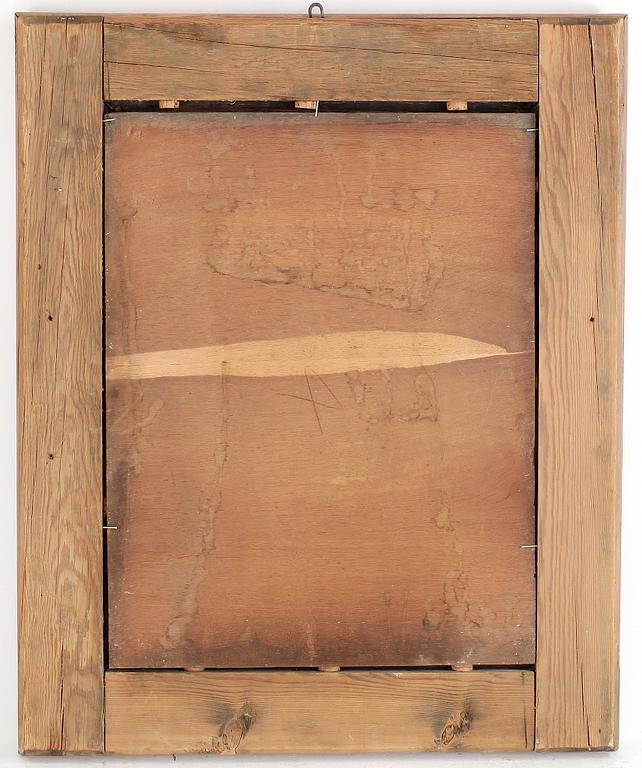 RAM MED SPEGEL, barock, trä, 1600/1700-tal.