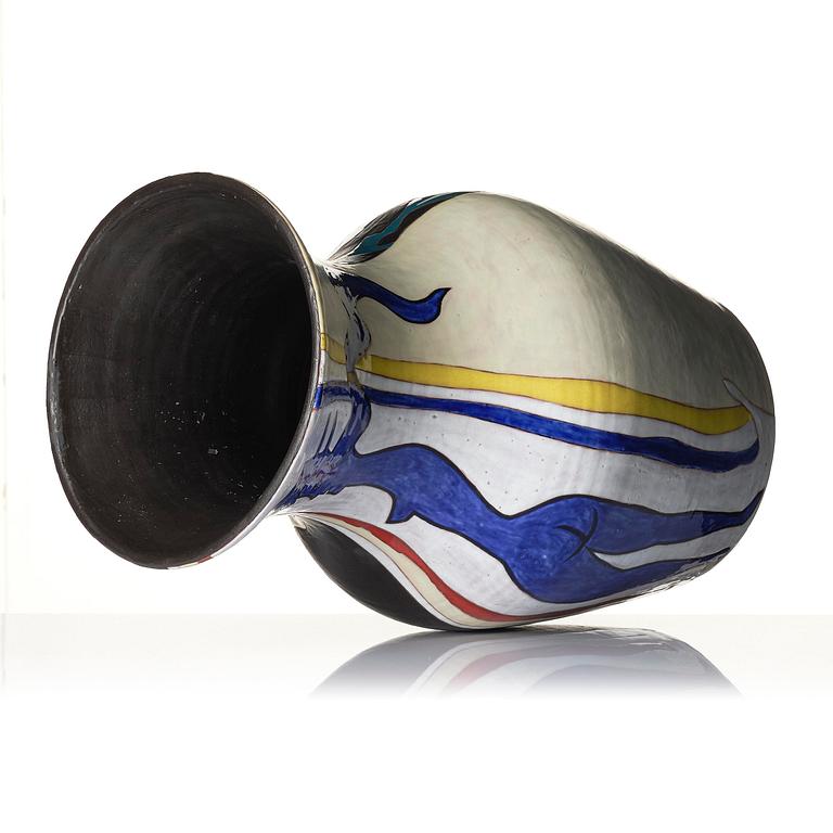 Jean Lurçat, golvvas, glaserat och bemålat lergods, ed. 10/25, Sant Vicens, Perpignan, Frankrike ca 1950.