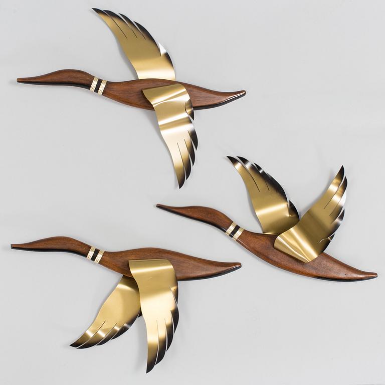 VÄGGPRYDNADER, 3 st, 1900-talets mitt.