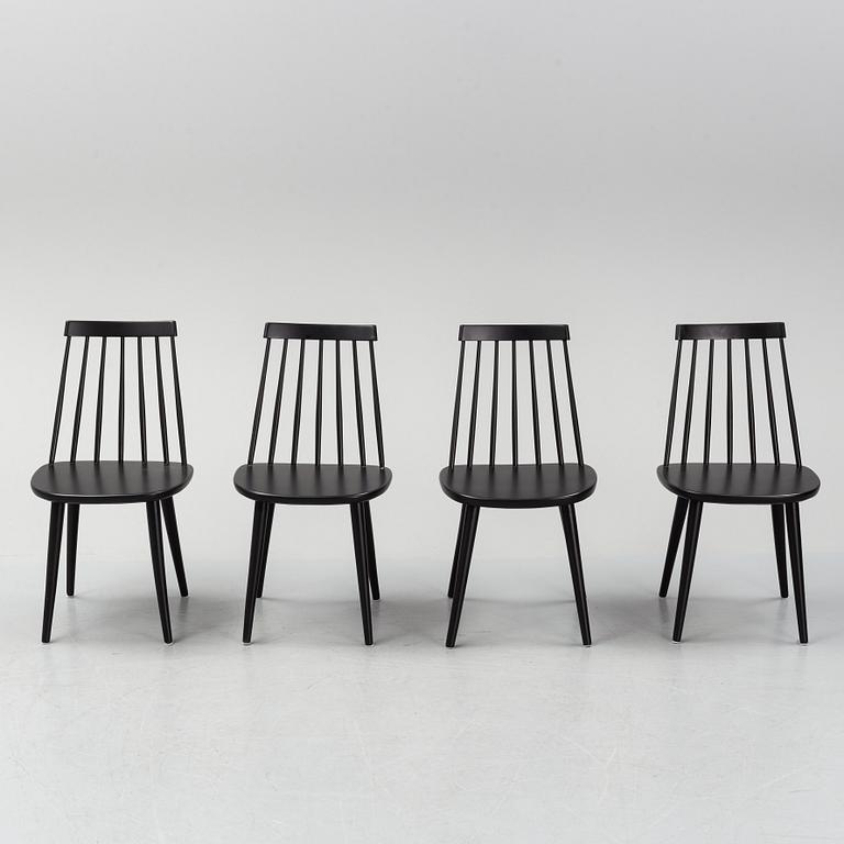 Four 'Pinnochio' chairs by Yngve Ekström. Second half of the 20th Century.