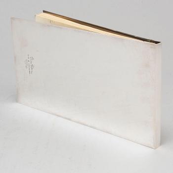 WIWEN NILSSON, a sterling silver note holder, Sweden, Lund, 1955.