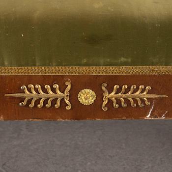 A chaise long, late Empire 1820s/1830s.