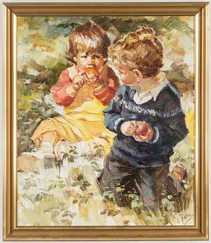 CHARLES ROKA, oil on canvas, signed.