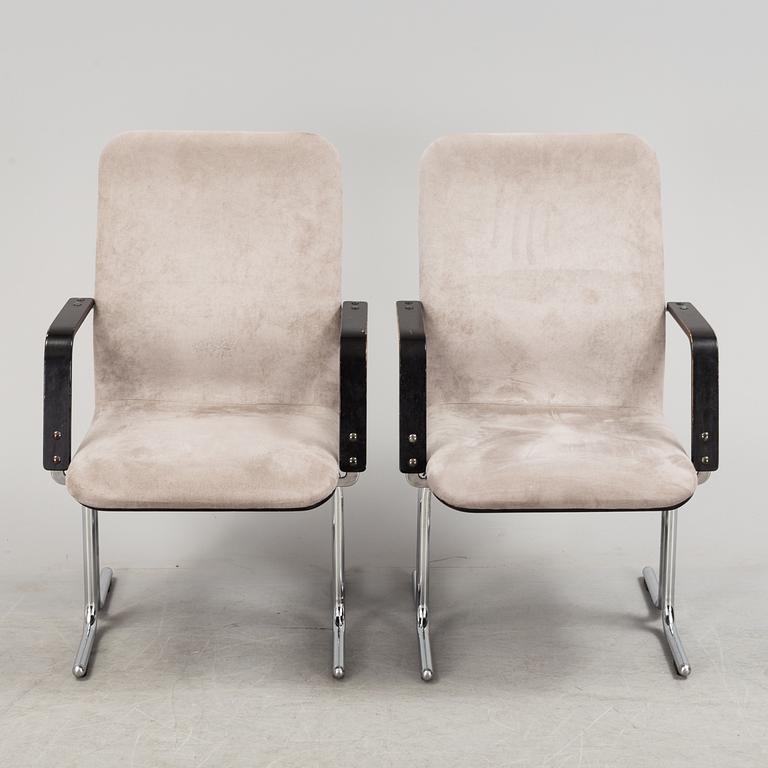 YRJÖ KUKKAPURO, six 'Fysio' chairs from Avarte, Finland, late 20th Century.