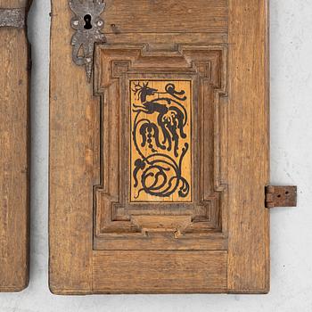 Doors, a pair, Renaissance style.