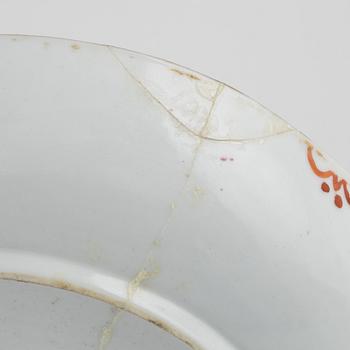 A pair of famille rose dishes, Qing dynasty, circa 1900.