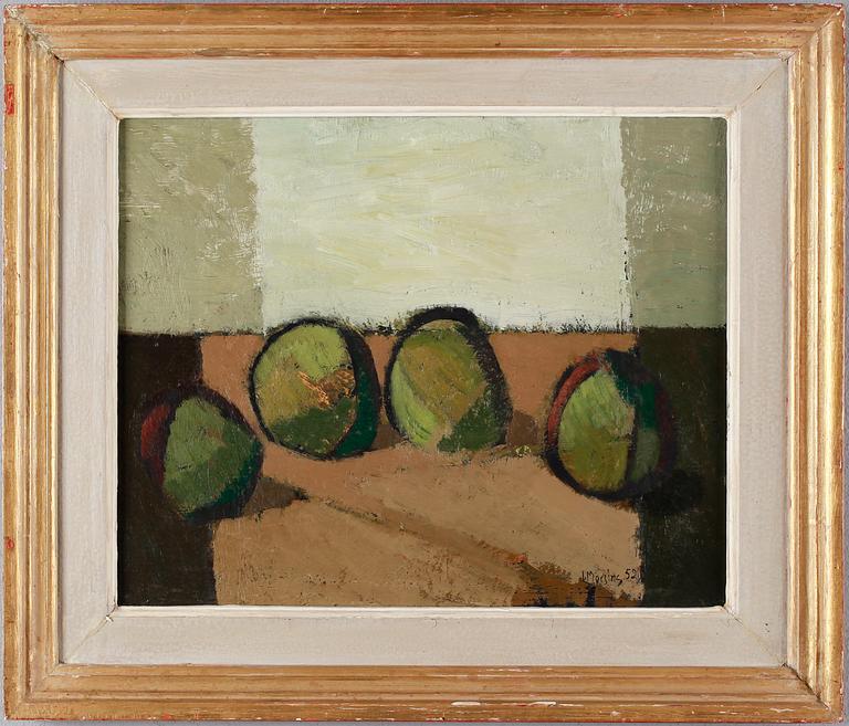 IVAR MORSING, oil on canvas, signed and dated -52.