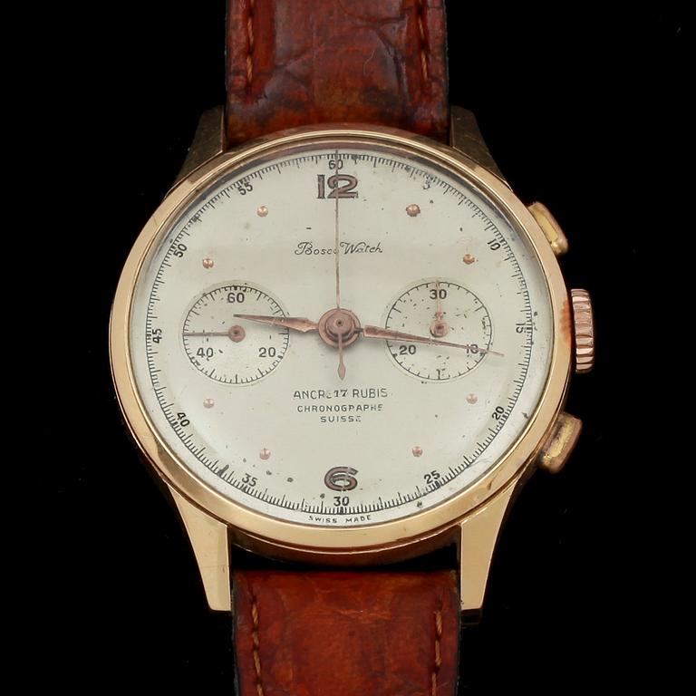 ARMBANDSUR, Bosco Watch. Chronographe 18K.