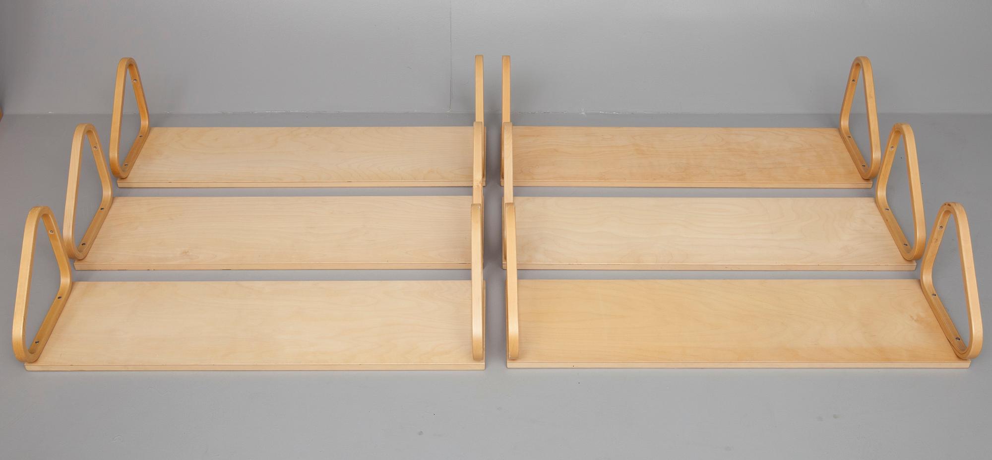 HYLLOR, 6 st, modell 112B, Alvar Aalto, 1900-talets slut.
