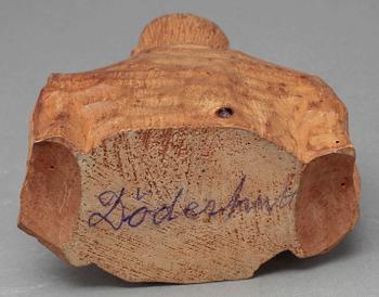 AXEL PETERSSON DÖDERHULTARN, träskulptur, signerad Döderhultarn.