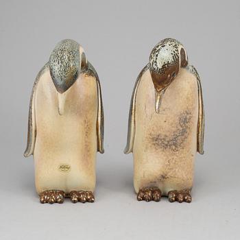 GUNNAR NYLUND, figuriner, 2 st, stengods, Rörstrand.