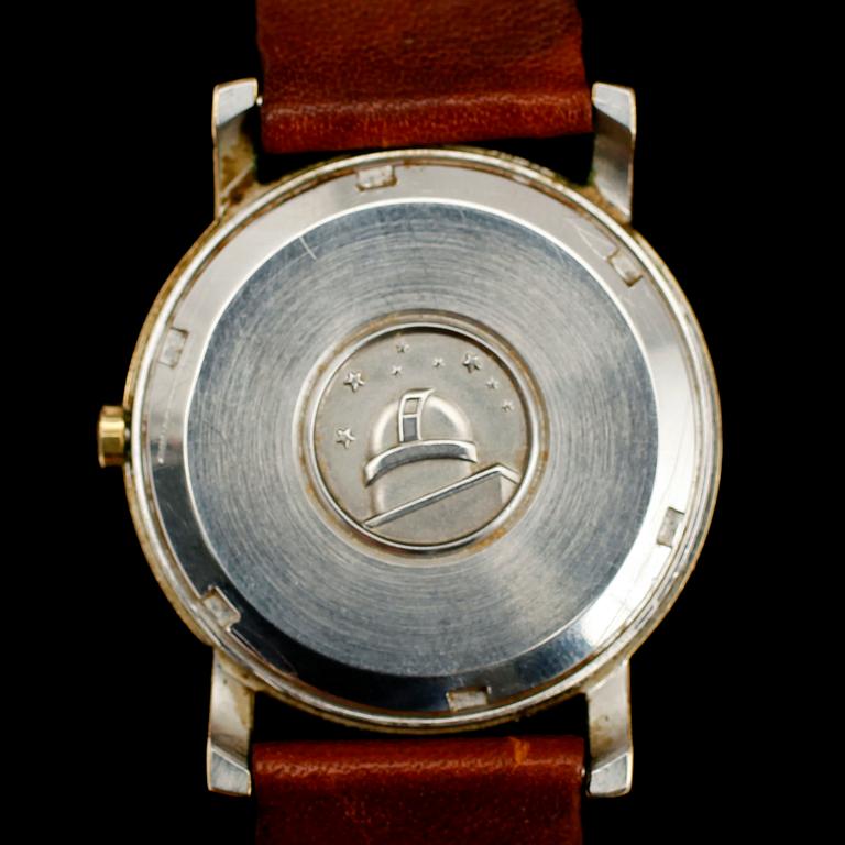 ARMBANDSUR, guld på stål, Omega Constellation.