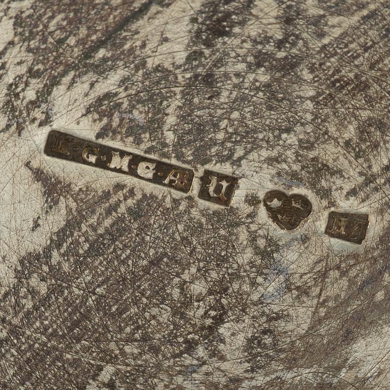 Ten Swedish silver dishes, including mark of KG Markström, Uppsala 1916.