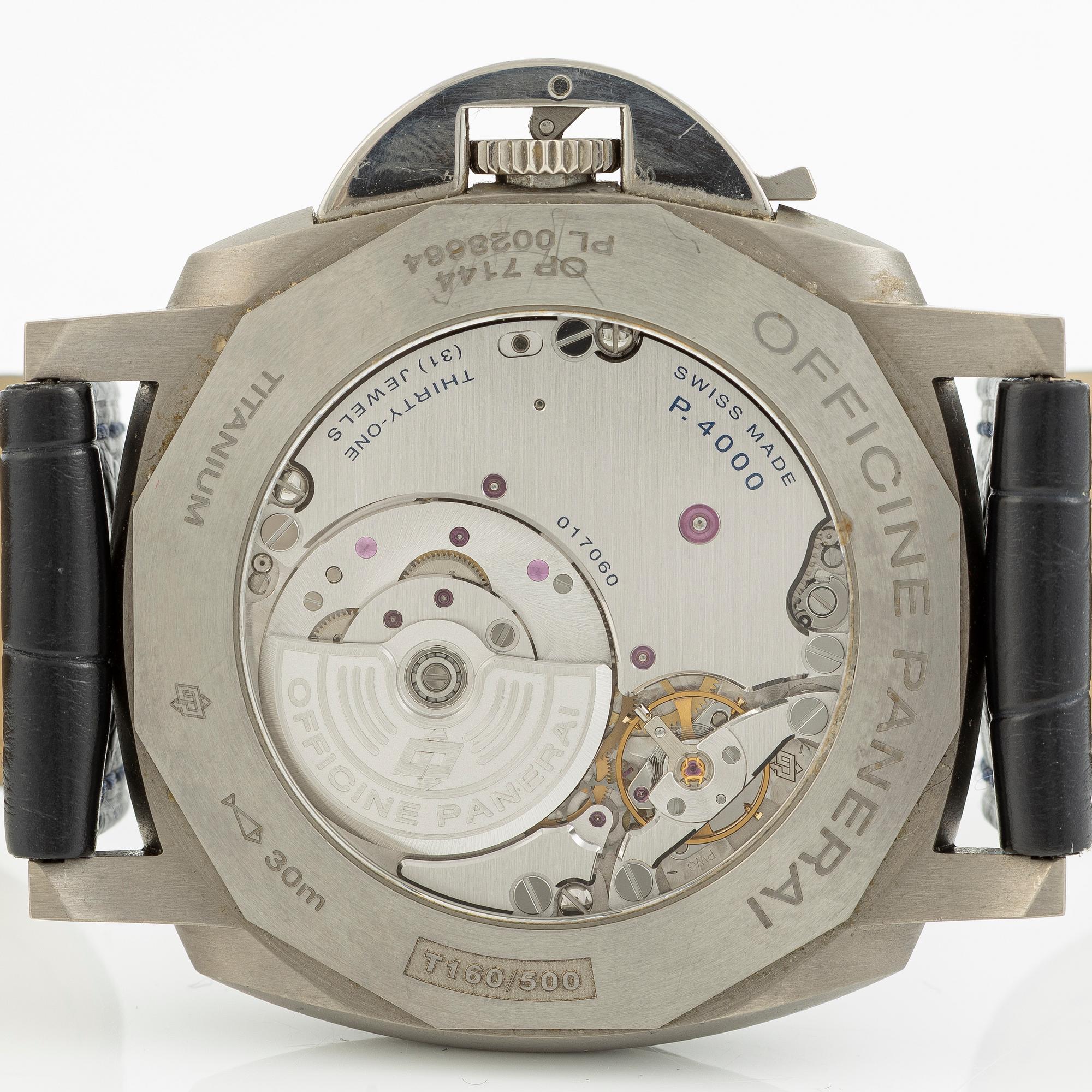 Panerai, Luminor Due, "Titanium", wristwatch, 45 mm.