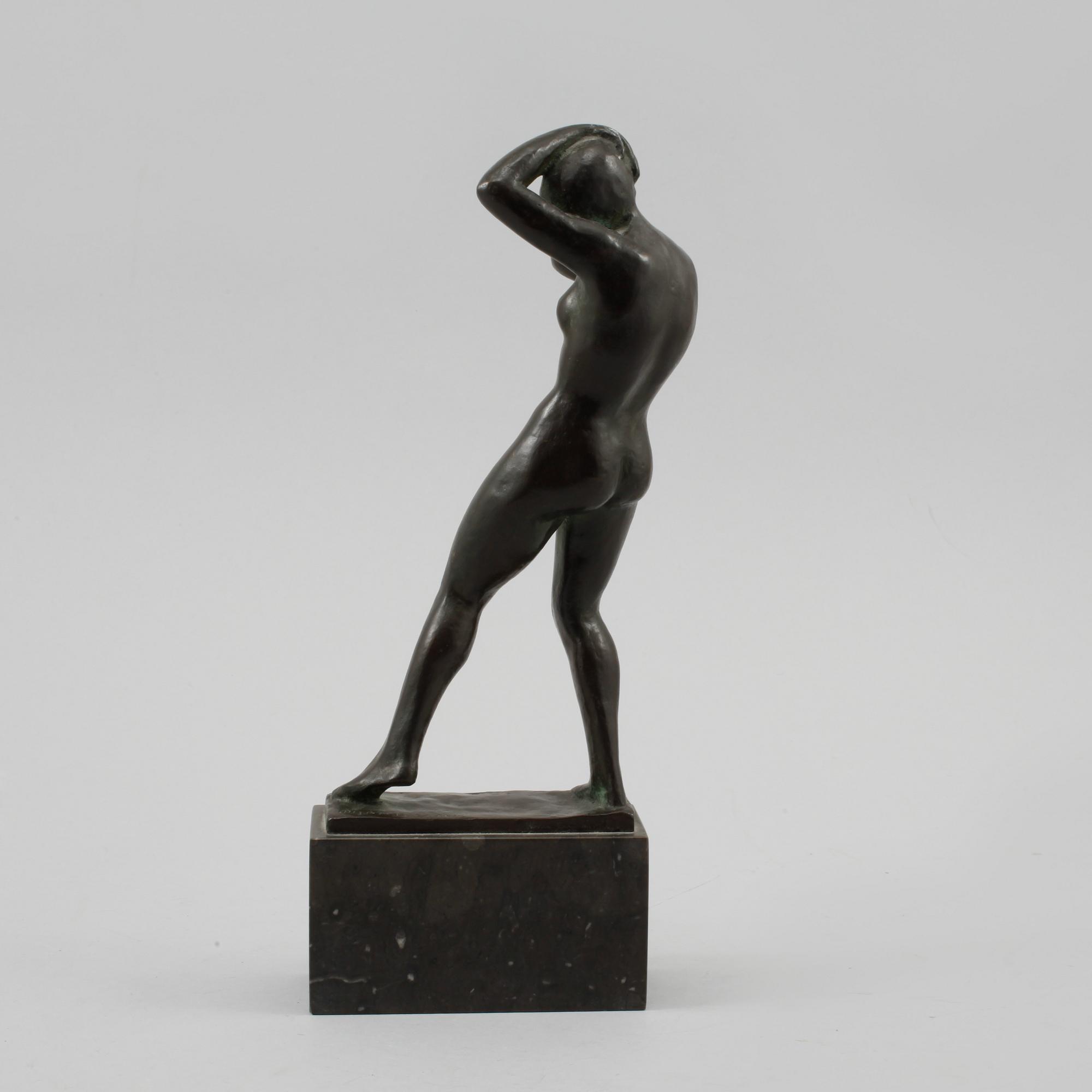 OSCAR JOHANNESSON, skulptur, brons, signerad.