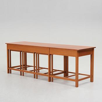 John Kandell, sideboard, 5 delar, utfört av snickarmästare David Sjölinder, Stockholm ca 1949.