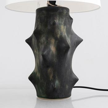 Knud Basse, a pair of  "Rosentorn" table lamps, Michael Andersen & Son, Denmark.