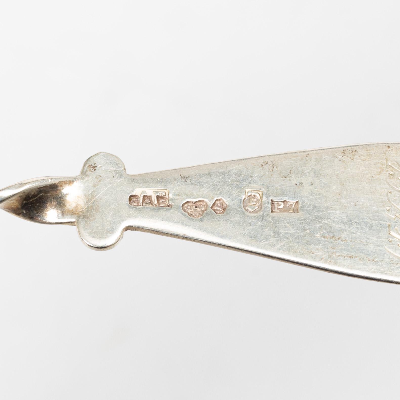 Sixteen silver spoons and seven teaspoons, Sweden, 19th and 20th century.