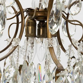 A Rococo style chandelier, first half of the 20th Century.