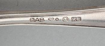 KAFFESKEDAR, 12 st, silver, modell Vasa, GAB, 1935-1936. Vikt ca 157 g.