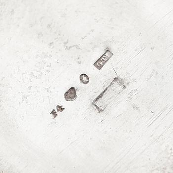 CHOKLADKANNA, silver, Gustaf Theodor Folcker, Stockholm 1836. Vikt ca 321 gram.