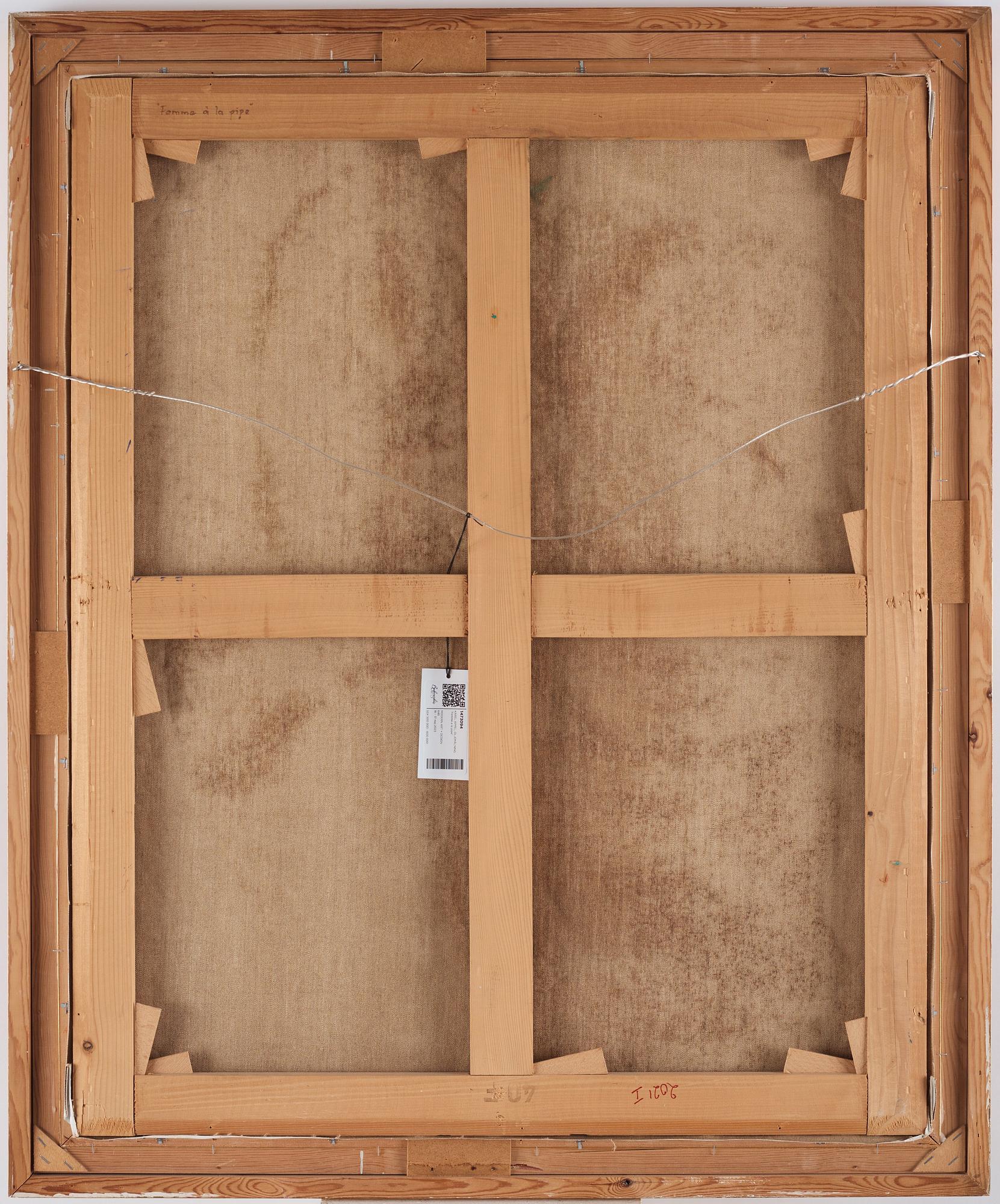 Karel Appel, ”Femme a la pipe”.