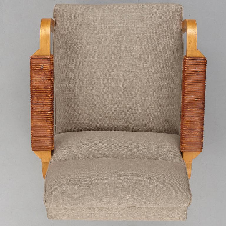 Alvar Aalto, a "model 48" easy chair for Oy Huonekalu- ja Rakennustyötehdas AB, Finland 1940-50's.
