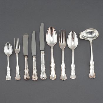 83 pieces of silver cutlery from GAB, model "Prins Albert", 1960s/70s.