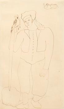 Ernst Josephson, Man with sword.