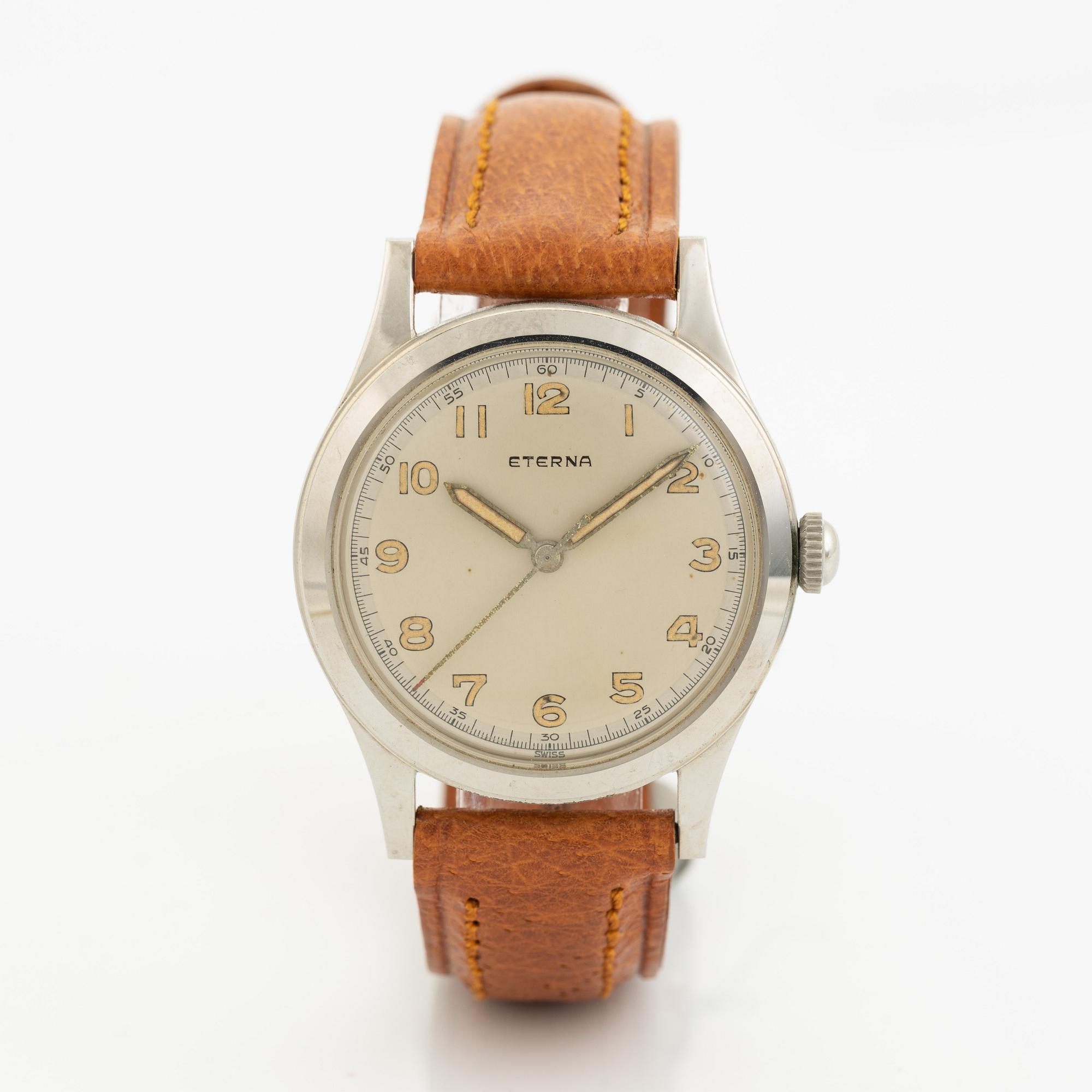 Eterna, wristwatch, 34,5 mm.