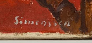 Birger Simonsson, oil on canvas, signed.