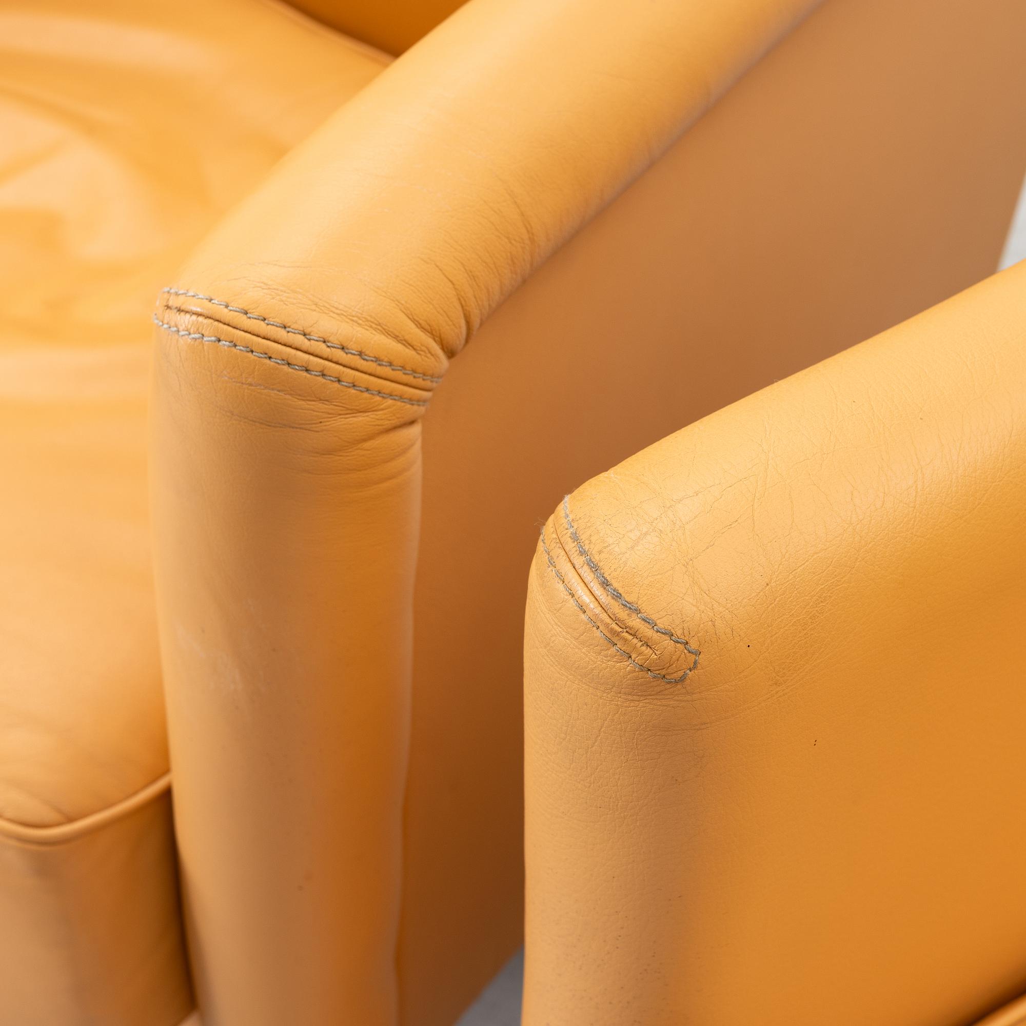 Armchairs, a pair, JOC, late 20th century.