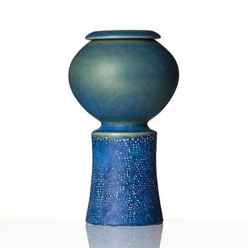 Stig Lindberg, a stoneware vase, Gustavsberg Studio 1963.
