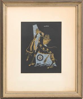 Max Walter Svanberg, ,lithograph and tempera signed and dated 58.