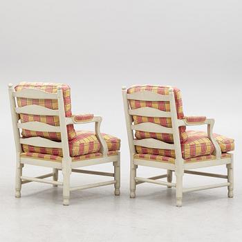 A pair of armchairs, second half of the 20th Century.