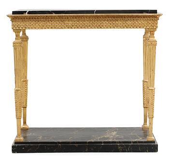 A late Gustavian late 18th century console table.