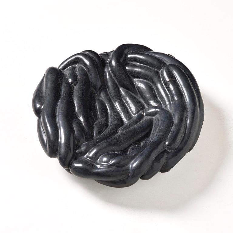 Mårten Medbo, a stoneware sculpture/dish,  "Slangfat", ed. 4/8, executed in his studio, 2008.