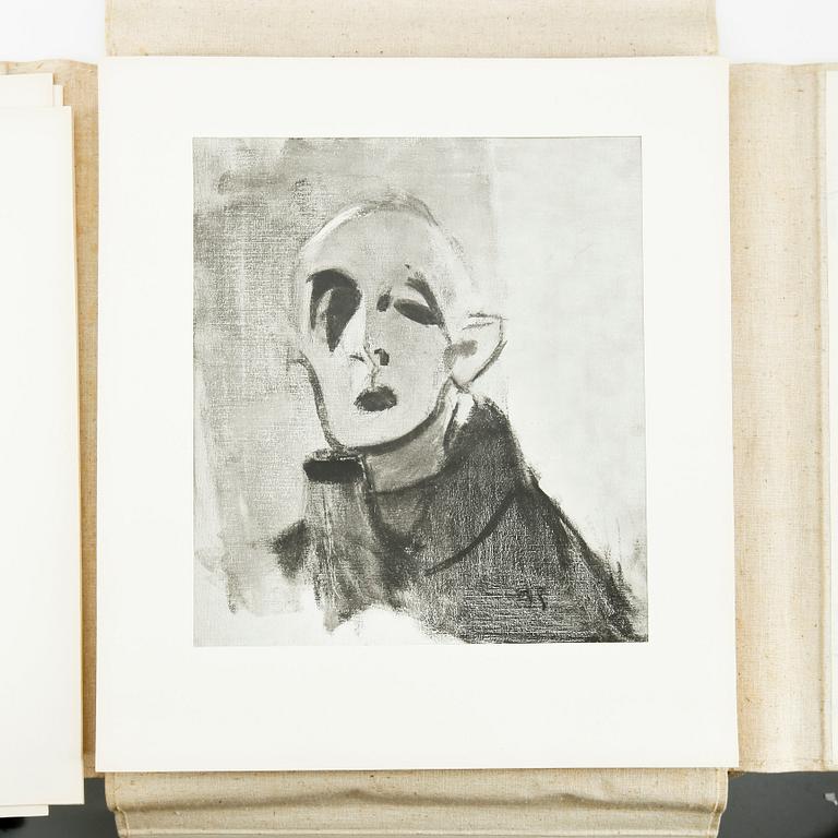 HELENE SCHJERFBECK, mapp med reproduktioner, 48 st, 1945.