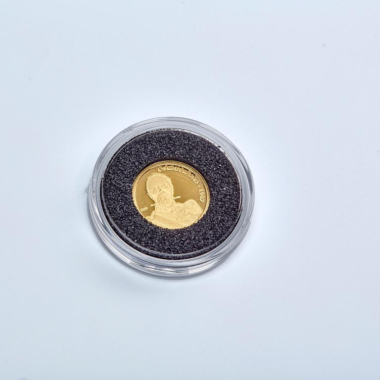 GULDMYNT, 24 K, 10 Dollars, Cook Islands, 2009. Ca 1 gram.