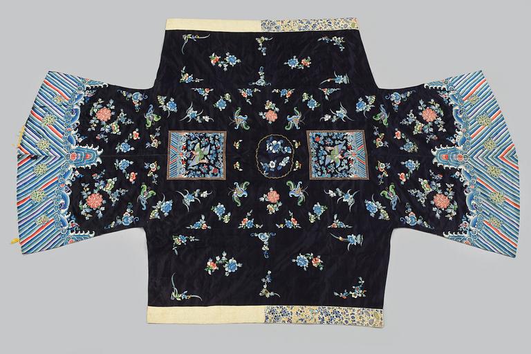 KIMONO, sidenbroderi, Kina.