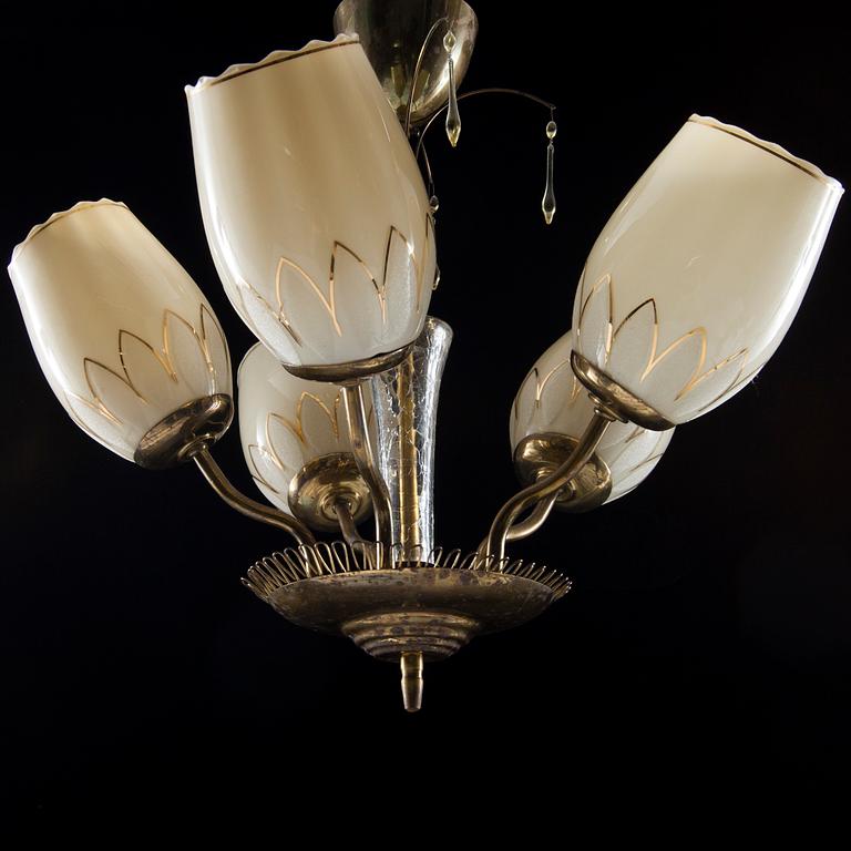 TAKLAMPA, 1940/1950-tal. Höjd 60 cm.