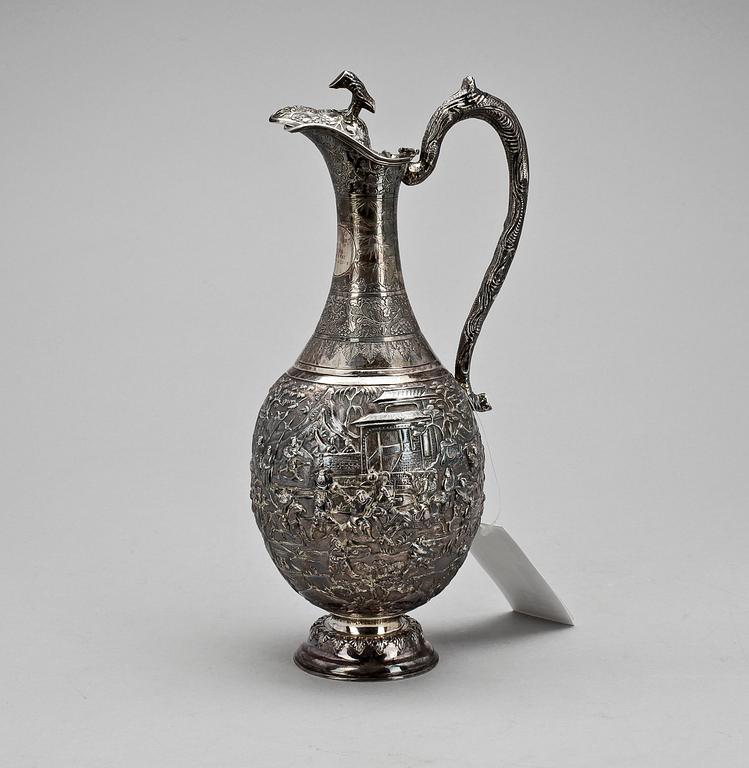 PRISKANNA, silver, Wang Hing&Co, Hong Kong 1888. Tot vikt ca 760 gram.