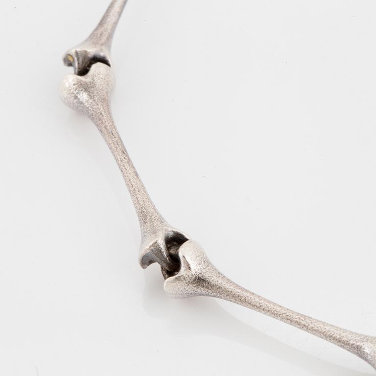 BJÖRN WECKSTRÖM, "Aranda" silver necklace, Lapponia 1978.