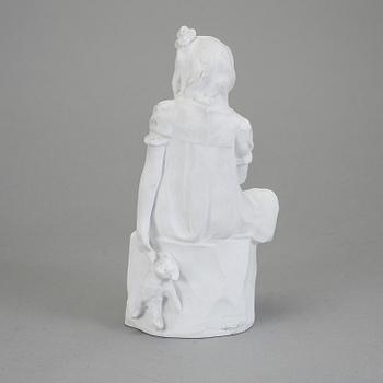 FIGURIN, parian, otydligt signerad, 1900-talets början.
