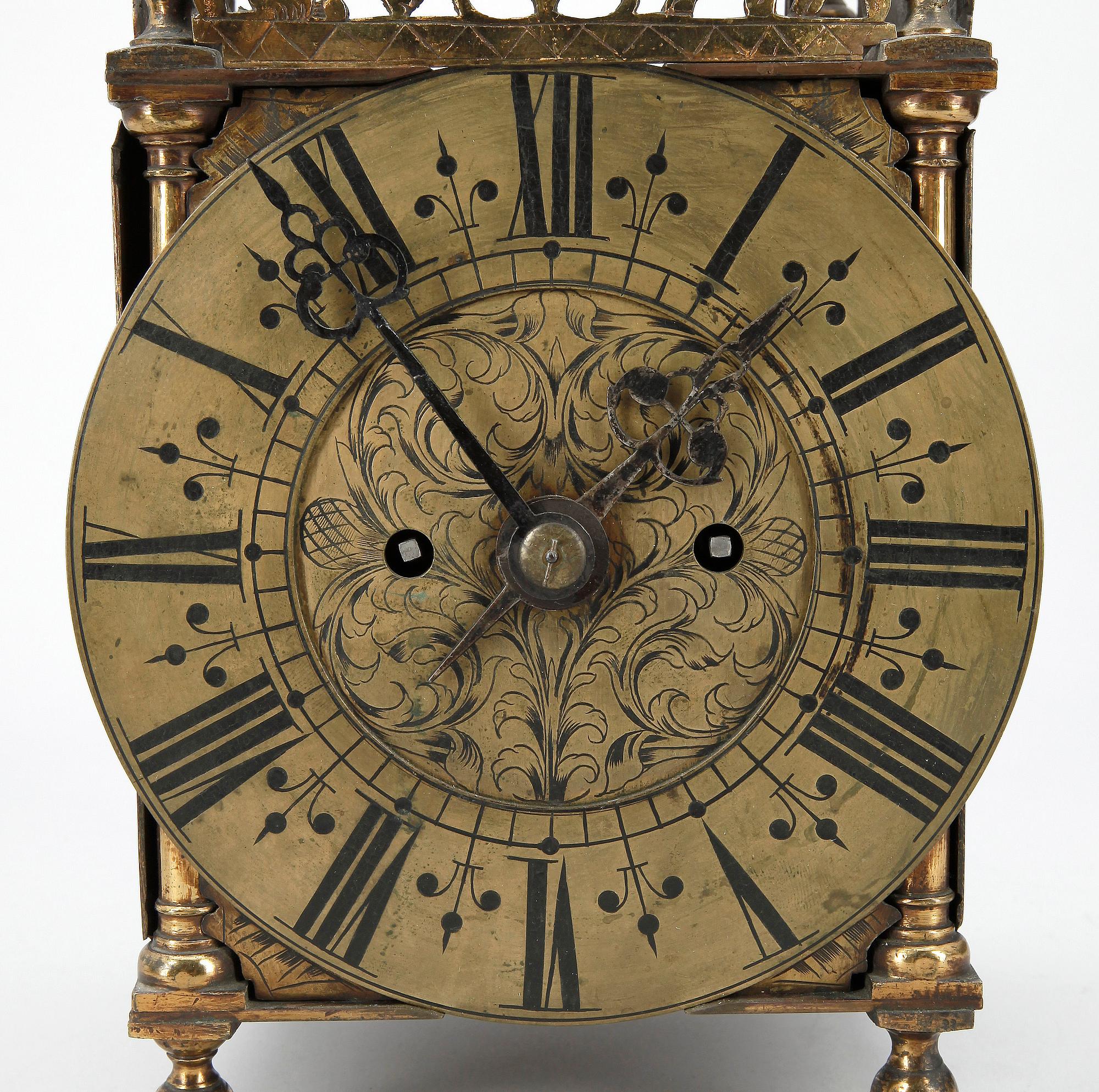 LANTERN CLOCK, England, barockstil 1800-tal.