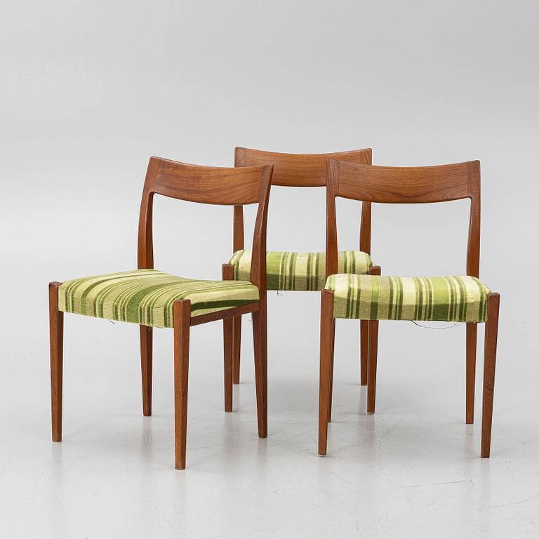 Yngve Ekström, 3 chairs, “Kontiki”, Troeds, second half of the 20th century.