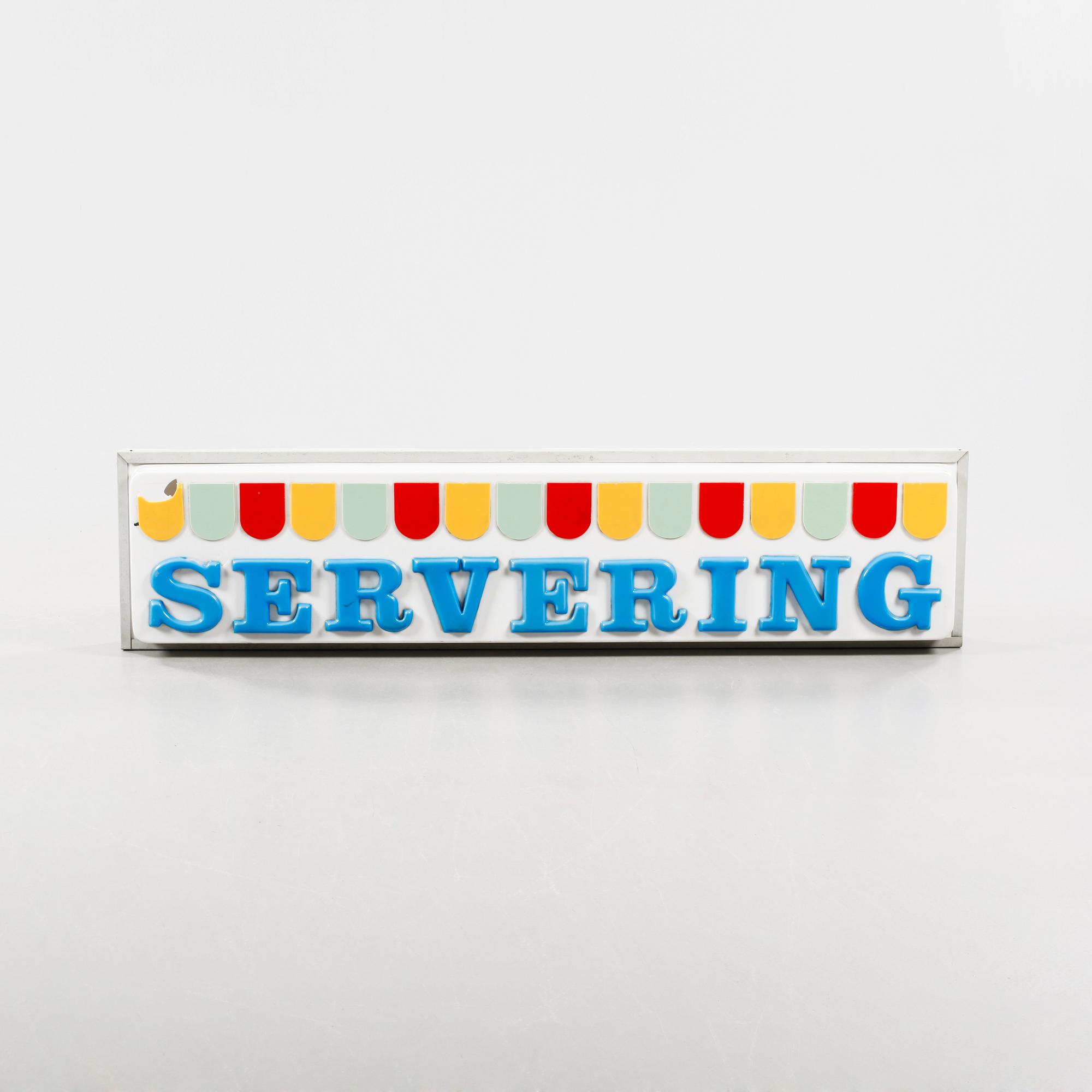 A 20th century sign.