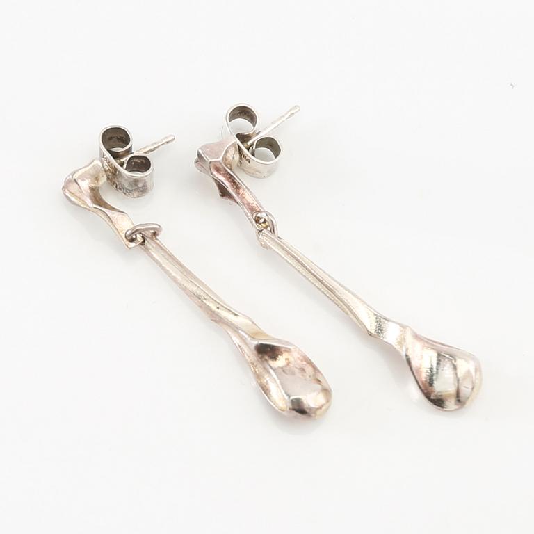 Björn Weckström and Poul Havgaard earrings, 3 pairs of silver for Lapponia.